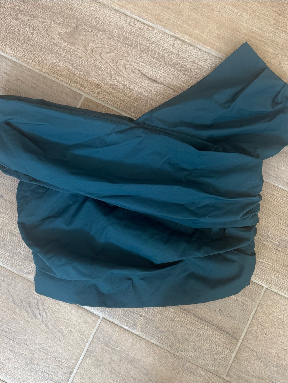 Banana Republic Factory Taffeta Wrap Off the Shoulder Crop Top